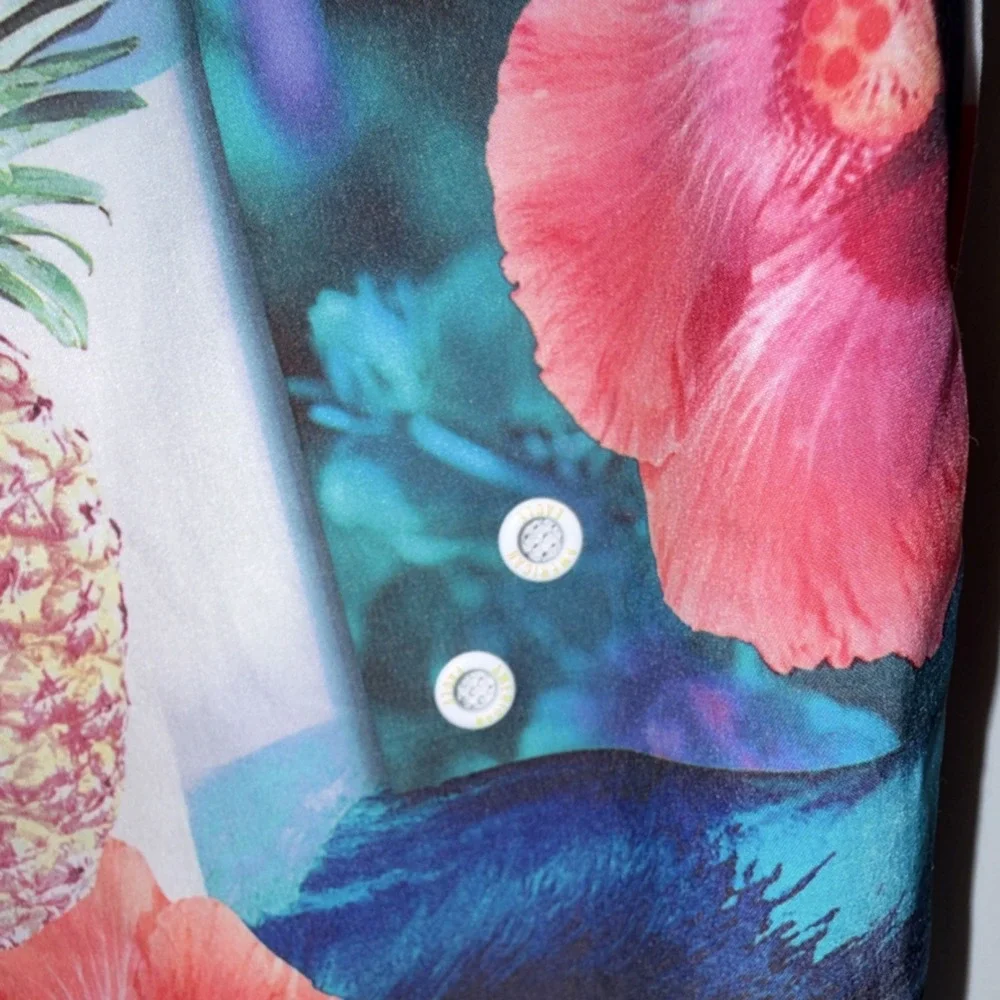 American Eagle Outfitters Men's Tropical Floral Board Shorts L Drawstring